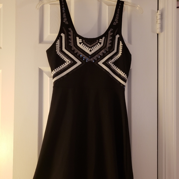 Express Ponte-Like Sequin Dress - Picture 2 of 4